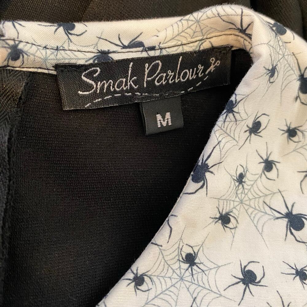 Smak Parlour Unique Vintage Spider Dress Womens Sz Medium Goth Mod Retro - Picture 4 of 6